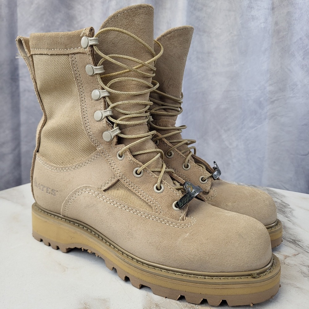 Bates GTX Rugged All Terrain Military Boots Tan Men's 6 N Mountain Hiker Tan